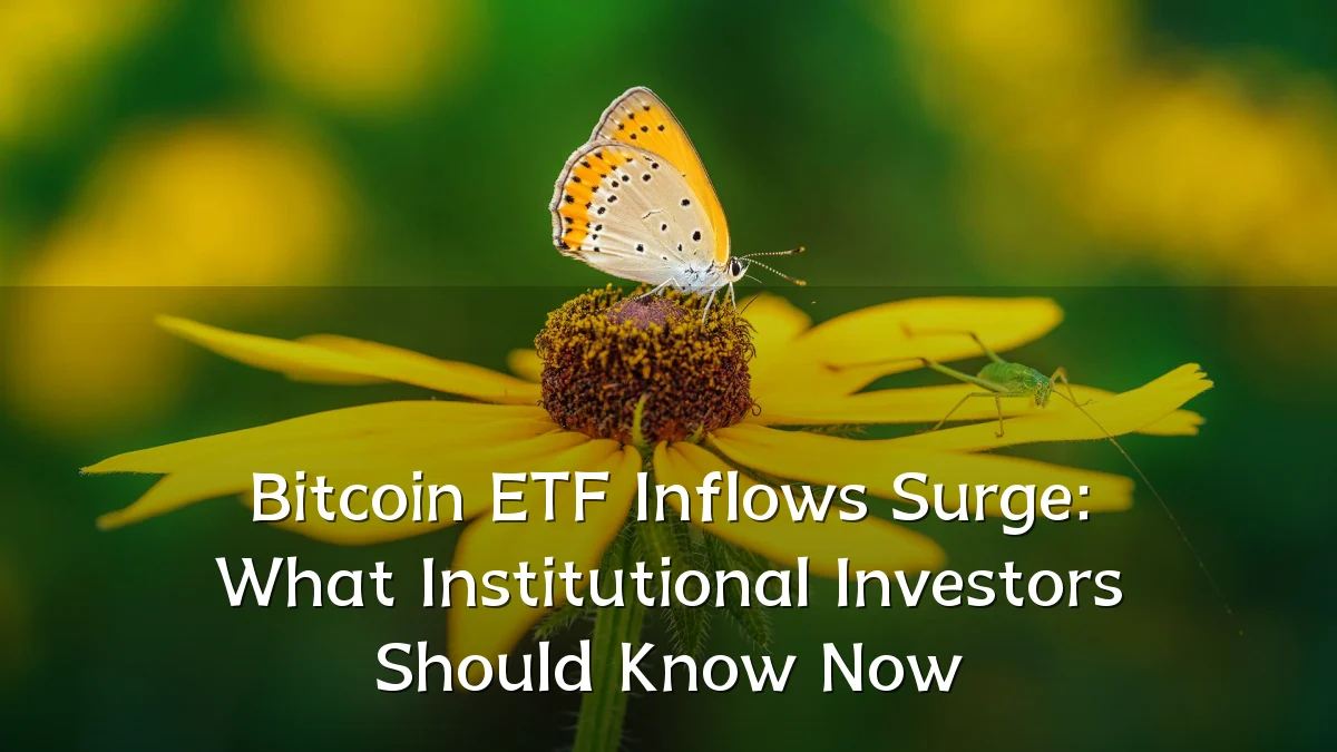 Bitcoin ETF Inflows Surge: What Institutional Investors Should Know Now