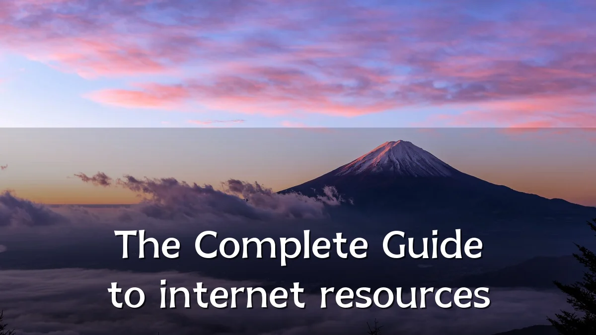The Complete Guide to internet resources