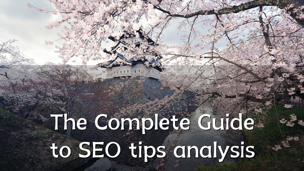 The Complete Guide to SEO tips analysis