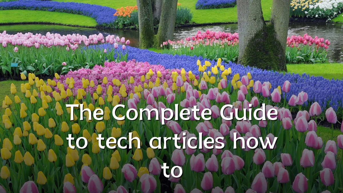 The Complete Guide to tech articles how to