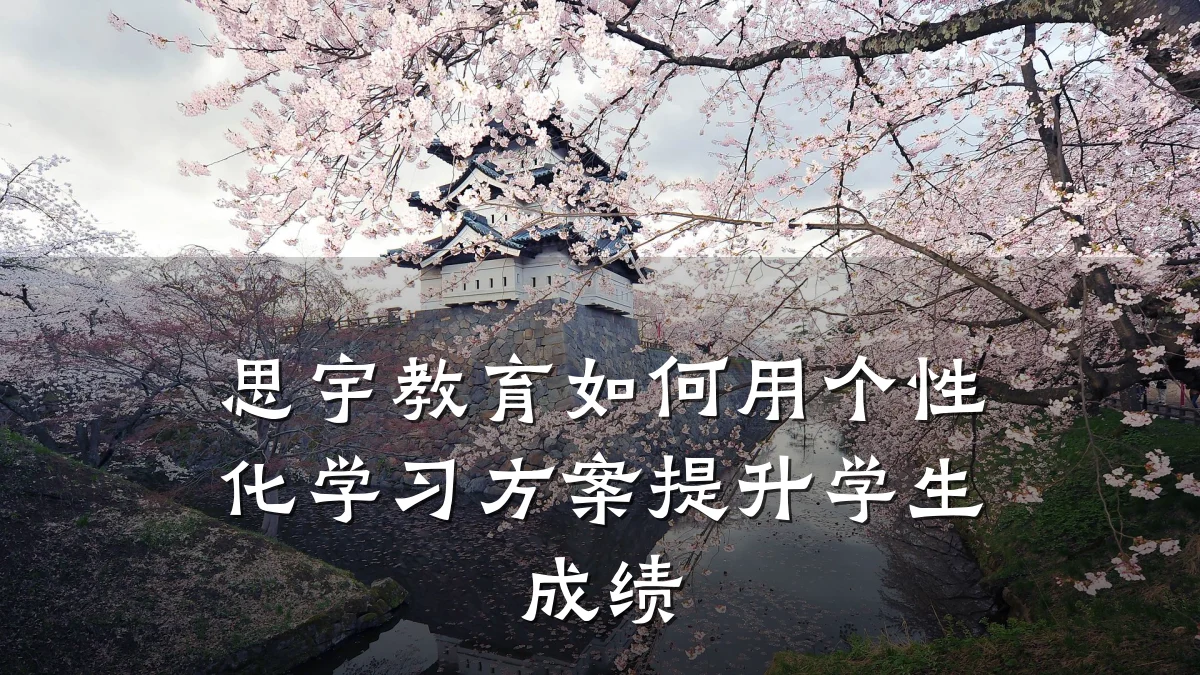 思宇教育如何用个性化学习方案提升学生成绩